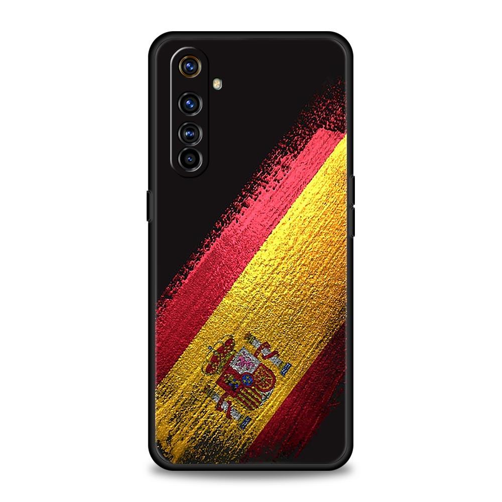 spain flag Phone Case For Realme 12 11 10 9 8 5G 7 6 GT5 GT3 GT2 Pro Plus C21 C11 C25 C35 GT Neo 2 3 3T 5 Soft Cover