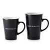 DEAN & DELUCA Latte Mug S, Black, 240ml, Microwave and Dishwasher Safe, Ideal for Coffee and New Life, 10.5 x 8 x 6cm