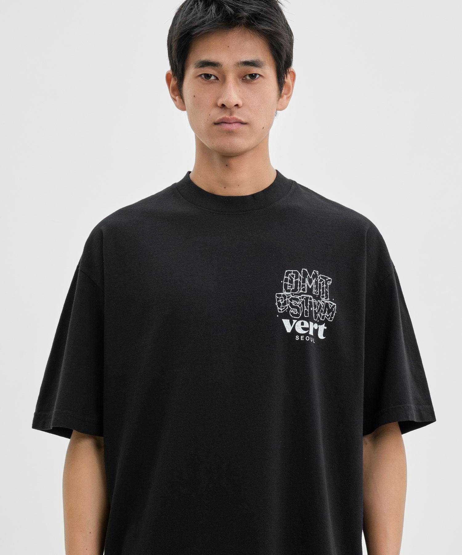 Dimito Dmt Vert Seoul Ssv Gd 6.5Oz Tee Black S