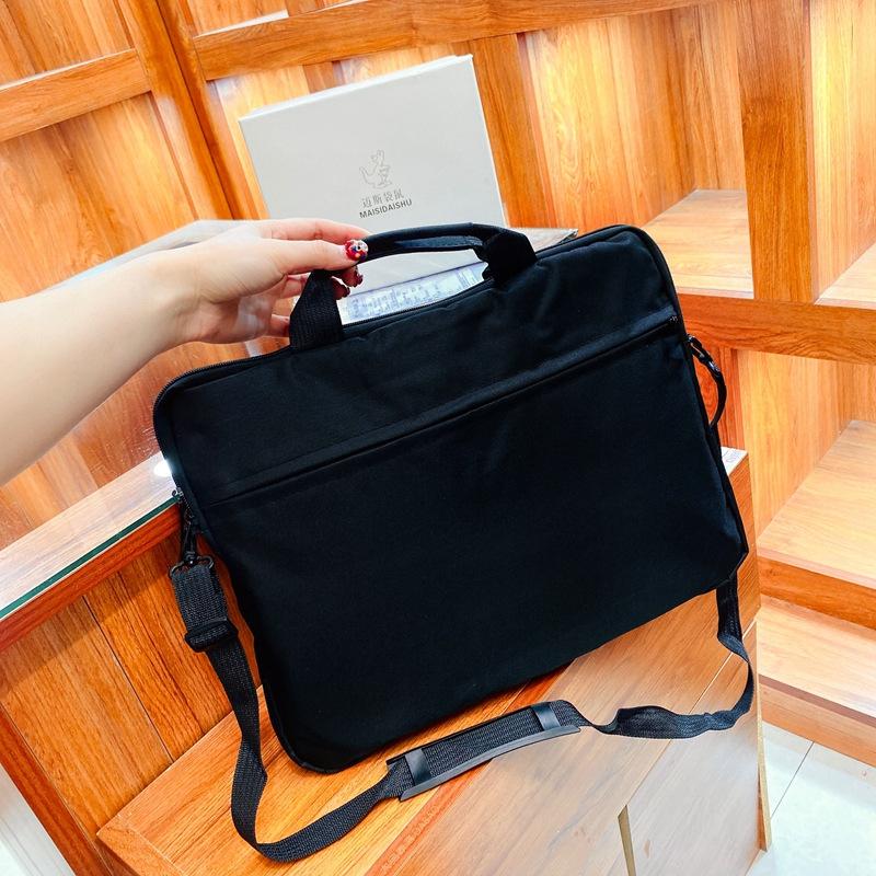 

TS JYL laptop bag,Stock Shoulder Laptop Bag New Oxford Waterproof Large Capacity Office Bag 14 inches чёрный
