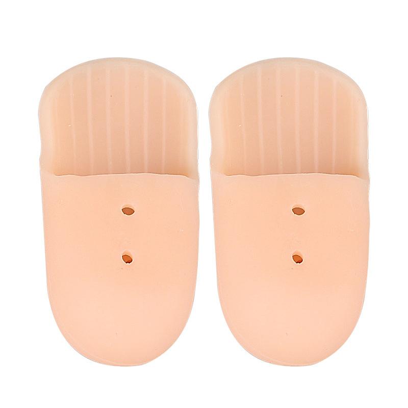 

1 Pair Silicone Toe and Finger Caps – Durable, Hole-Designed Protective Sleeves for Corns, Blisters, and Pain Relief телесный