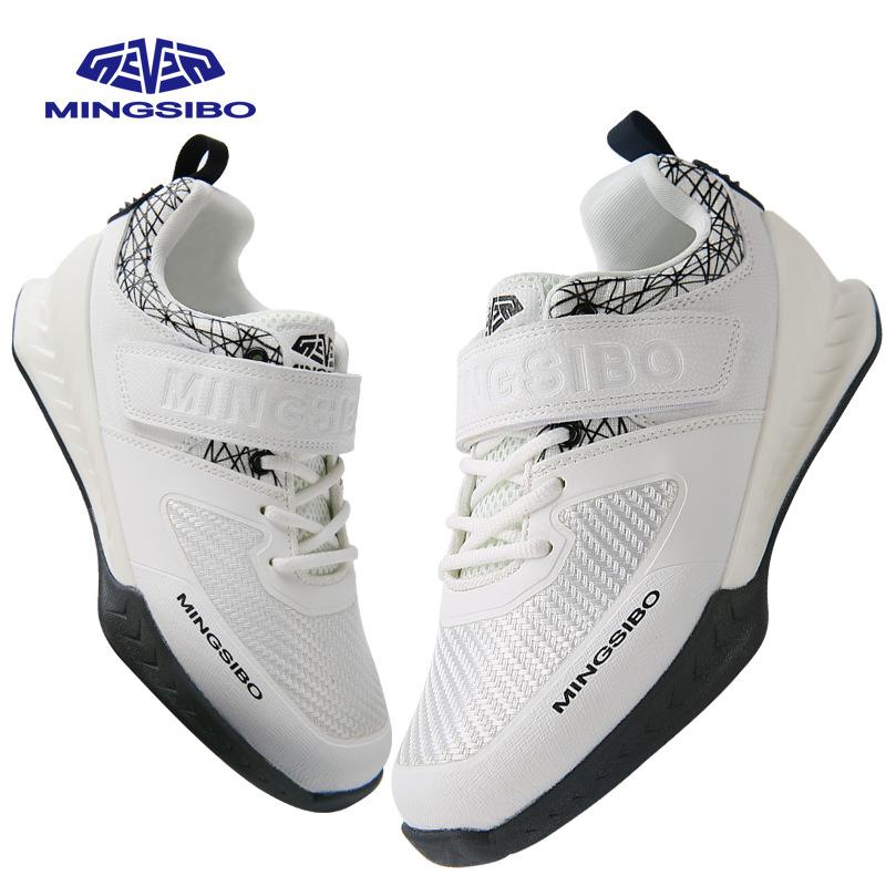 Large size squat shoes men's and women's professional weightlifting shoes indoor strength squat deadlift shoes fitness shoes comprehensive tr