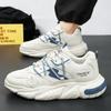 Spring men's shoes new breathable mesh sneakers men's trendy versatile thick-soled casual running men