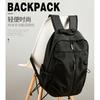 Double Shoulder Solid Color Business Leisure Computer Backpack Outdoor Travel Commuting Business Trip Large Capacity Student Schoolbag