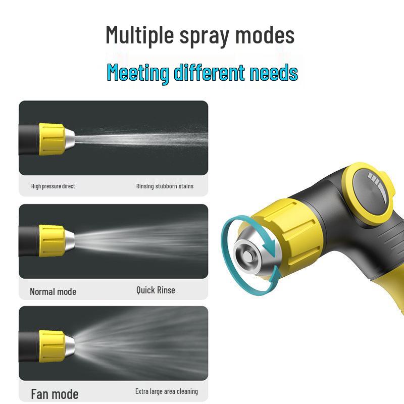 High-Pressure Car Wash Hose: Sun-Resistant, Antifreeze, Telescopic, Multi-Purpose for Car, Courtyard, and Garden Use