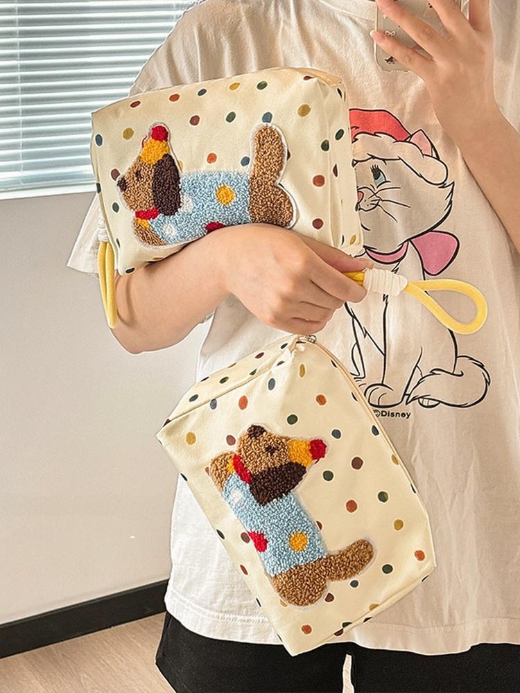 2026 New Cute Dog Large Capaci Portable Travel Toiletry Bag Eup Pouch Storage Bag for Women Outgoing Wa Up Bag