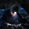 Unisex Outdoor Winter Accessory LED Hat with Light USB Rechargeable Headlamp Skull Cap Hiking Warm Cap Light Knitted for Men Women Gear Hands Free