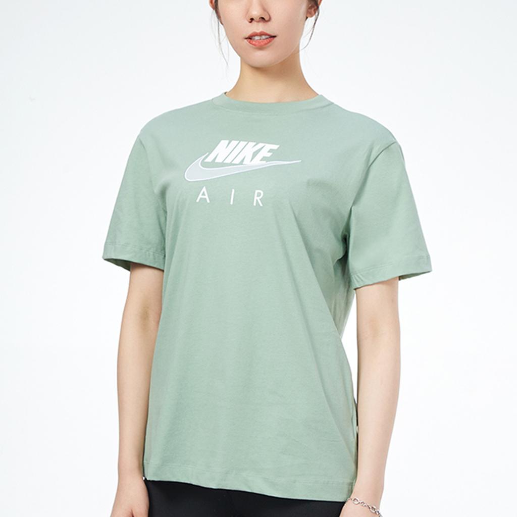 Nike Air Logo Casual Sports Short-Sleeve T-Shirt Women Tops Emerald CZ8615-006