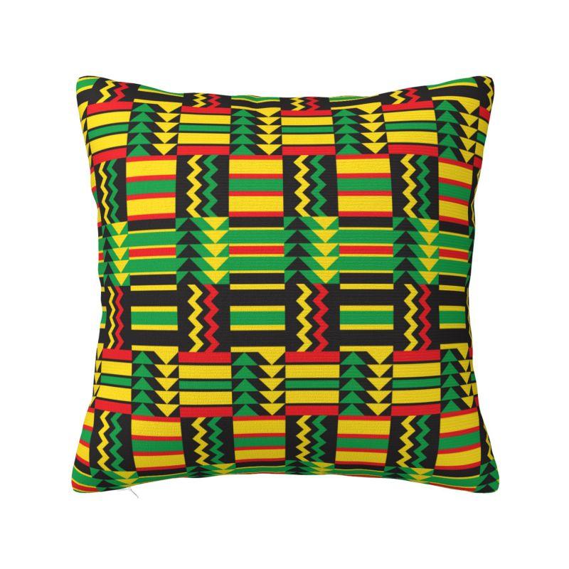 Afrikaanse Etnische Ankara Stijl Kussenhoes x cm Polyester Zachte Plaid Kussenhoes Voor Bank Zitdecoratie Beddengoed Kussensloop
