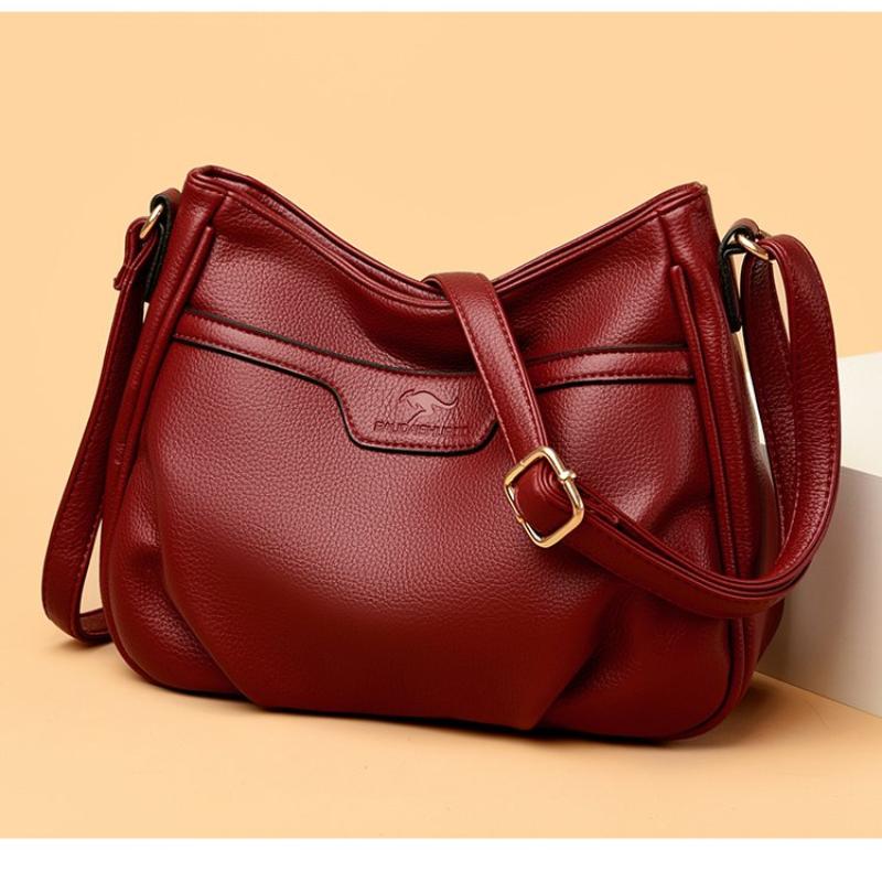 Solide Weiche Leder Kleine Umhängetaschen für Damen 2026 Mode Einfache Messenger Bag Designer Lässige Schultertasche Sac A Main