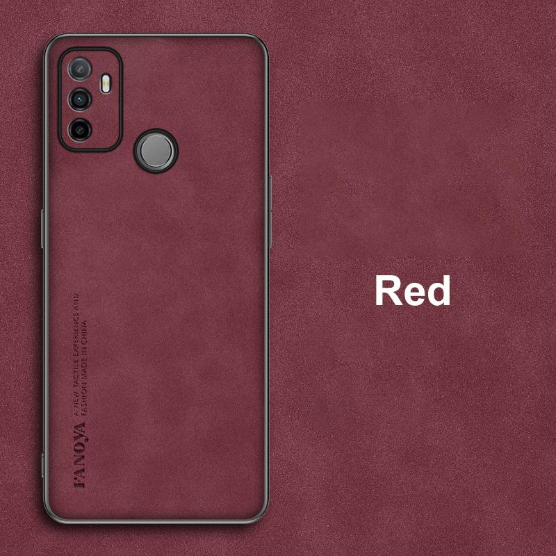 

Розкішний шкіряний чохол для телефону для OPPO A53 A53S 4G 2020 Cover Business Silicone Full Protection Case для OPPO A32 A33 A53 S Coque For OPPO A53S червоний