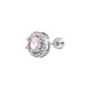 Blue Zircon Titanium Steel Stud Earrings for Women - Luxurious and Comfortable for Sleeping, Ear Bone Accents, Elegant Ear Accessories.