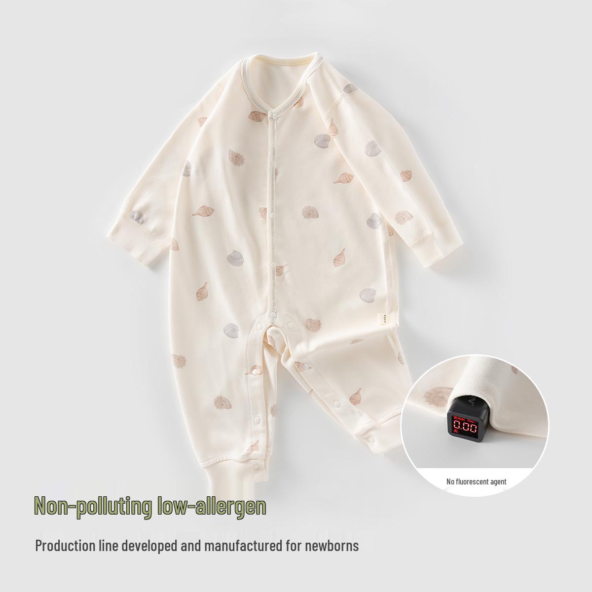 

Ocean Seashell Baby Onesie 2025 - Spring & Autumn Full Moon Outfit, Class A Boneless Infant Wear Size 90