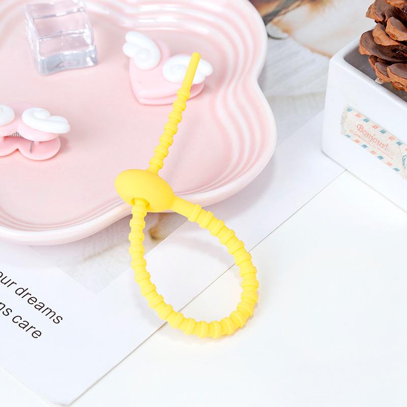 21.5cm Color Silicone Cable Ties: Versatile Organizing Tools for Cables, Jewelry, and Keychains