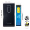 Pocket Keychain Flashlight USB-C Rechargeable Torch W/ Main Beam & COB Side Light Tail Magnet Torch for Outdoor EDC & Emergency
