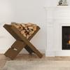 822450 vidaXL Log Holder Honey Brown 47x39.5x48 Cm Solid Pine Wood