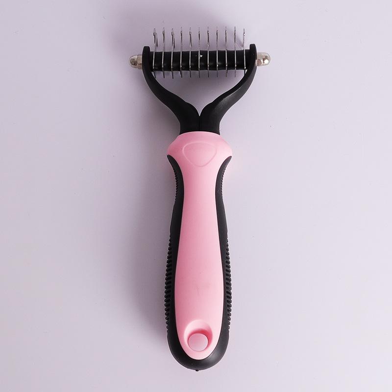 Pet Hair Removal Comb, Knot-open Thin Comb Brush, Double-sided Knot-open Comb, Dog Comb, Grooming and Shaving Cat and Dog Comb