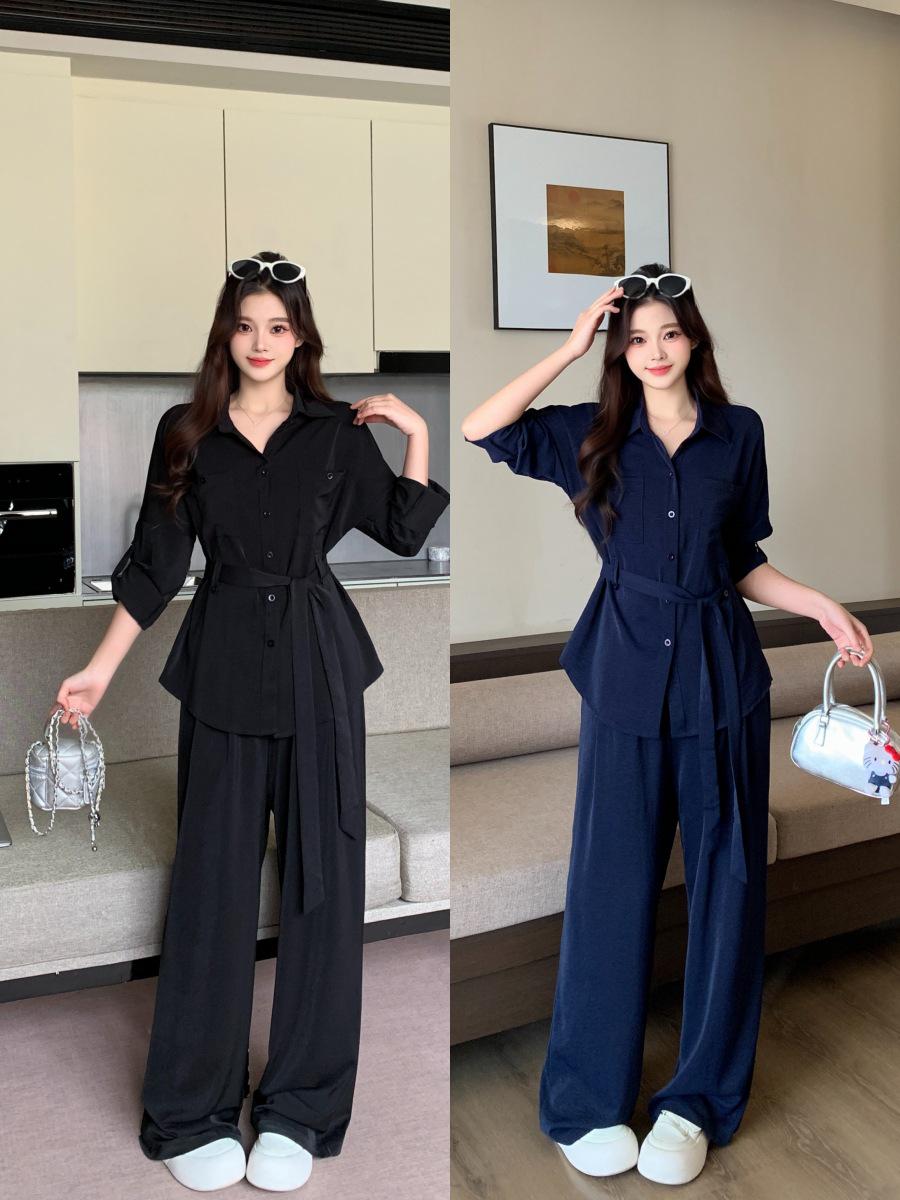 2026 Plus Size Women s Slimming Casual Two-Piece Set - Spring/Autumn Minimalist Style 4XL