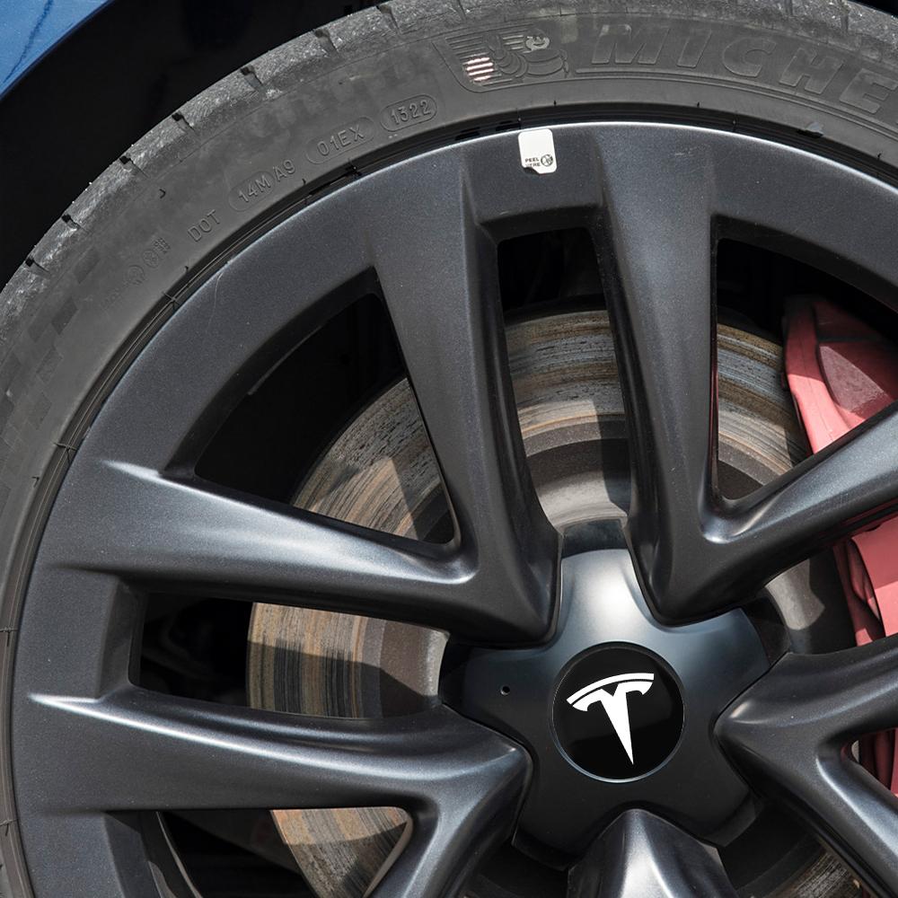 4Pcs 56mm Car Wheel Center Hub Caps Emblem Sticker for For Tesla Model 3 Y S X 2021 Roadster Cybertruck Juguete WYE K80 SpaceX