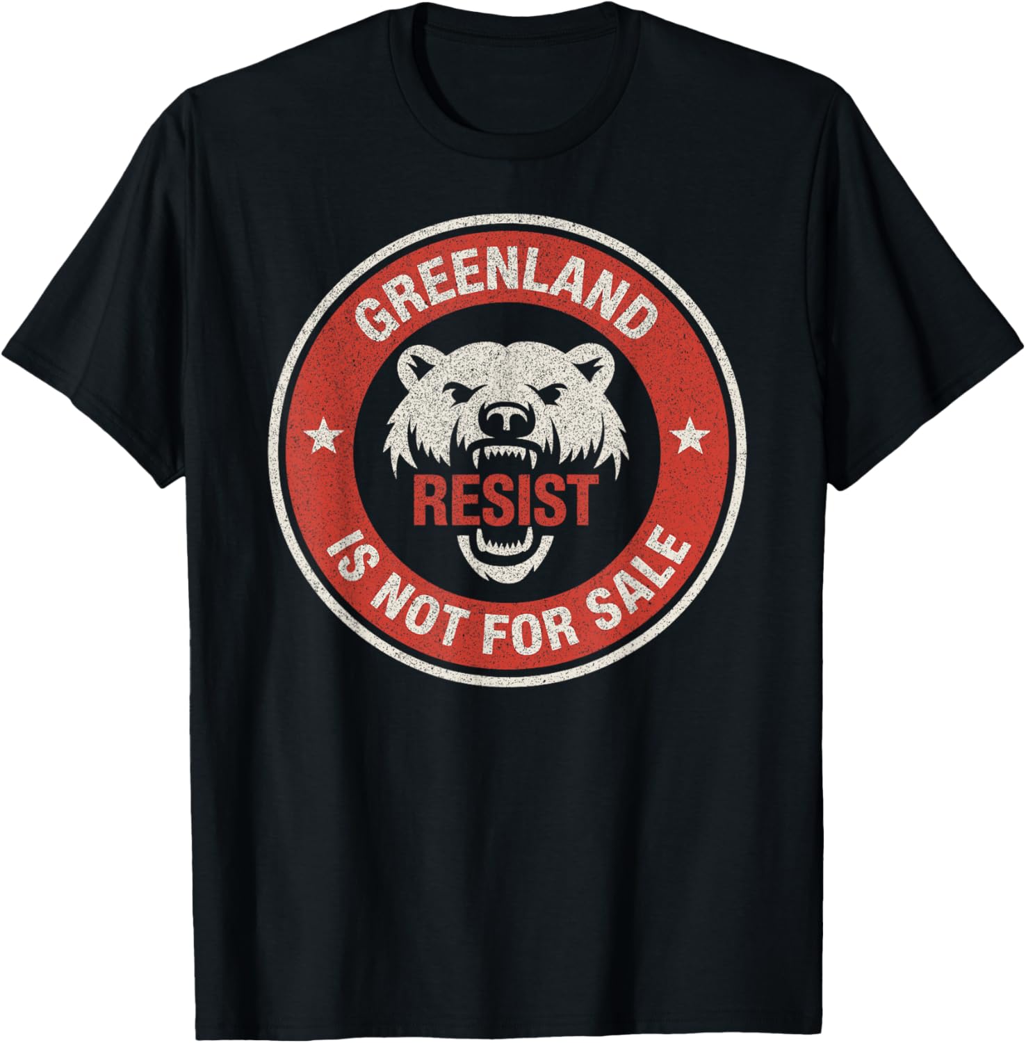 Greenland is Not for Sale Polar Bear Resist Graphic T-Shirt S разноцветный