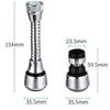 1PCS 360° Rotating Kitchen Faucet Pressurized Anti-Splash Extended Filter Foam Extend Faucet Head Sprayer for Kitchen