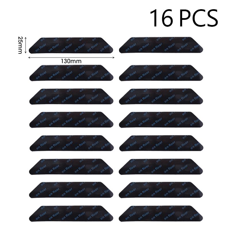 16/8 Stück selbstklebende Teppichaufkleber, doppelseitiges Klebeband ohne Spuren, wiederverwendbar, rutschfest, feste Unterlage, Bodenteppich, Matte, Badezimmer-Werkzeuge für Zuhause