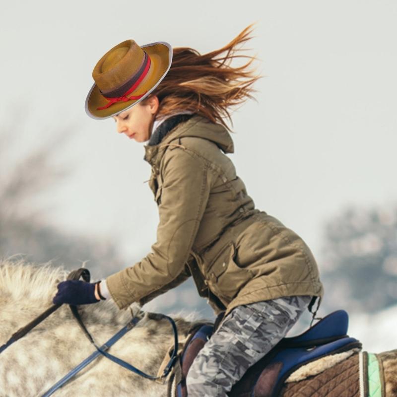 Brown Fashion Western Hats Travel Sun Hat Circuses Show Hat Popular Headwear with Handmade Old Stylish