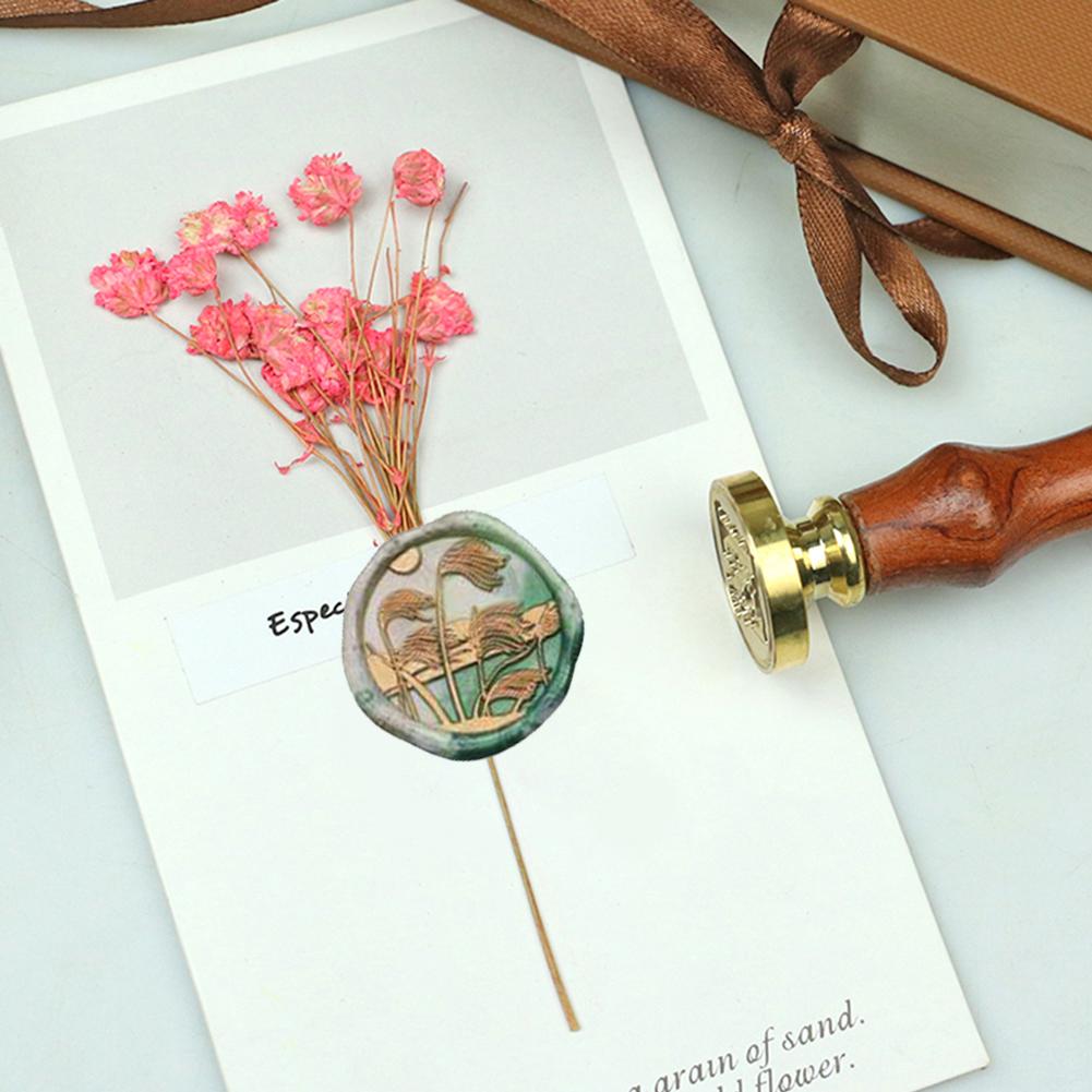 25mm Wax Seal Stamp Vintage Round Sealing Invitations Envelope Replace Head -