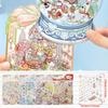 3D Landscaping Stickers Cartoon Forest Village 3D Effect Stickers Pocket Chalet Scene Book Stacking Stickers Birthday Gift