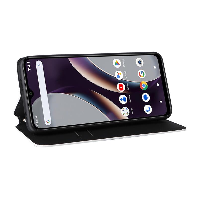 BLU C9 Leather Case: Multifunctional Protective Cover with Card Holder, Stand, and Magnetic Closure.