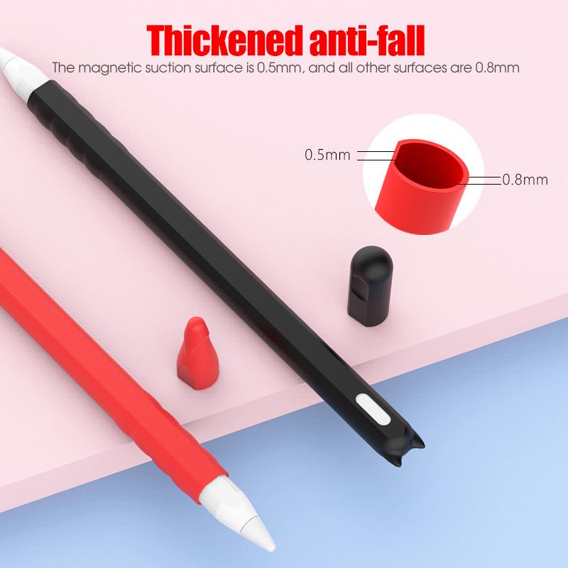 Silicone Cartoon Pencil Sleeve for 2nd Gen Apple Pencil – iPad Pen Protector