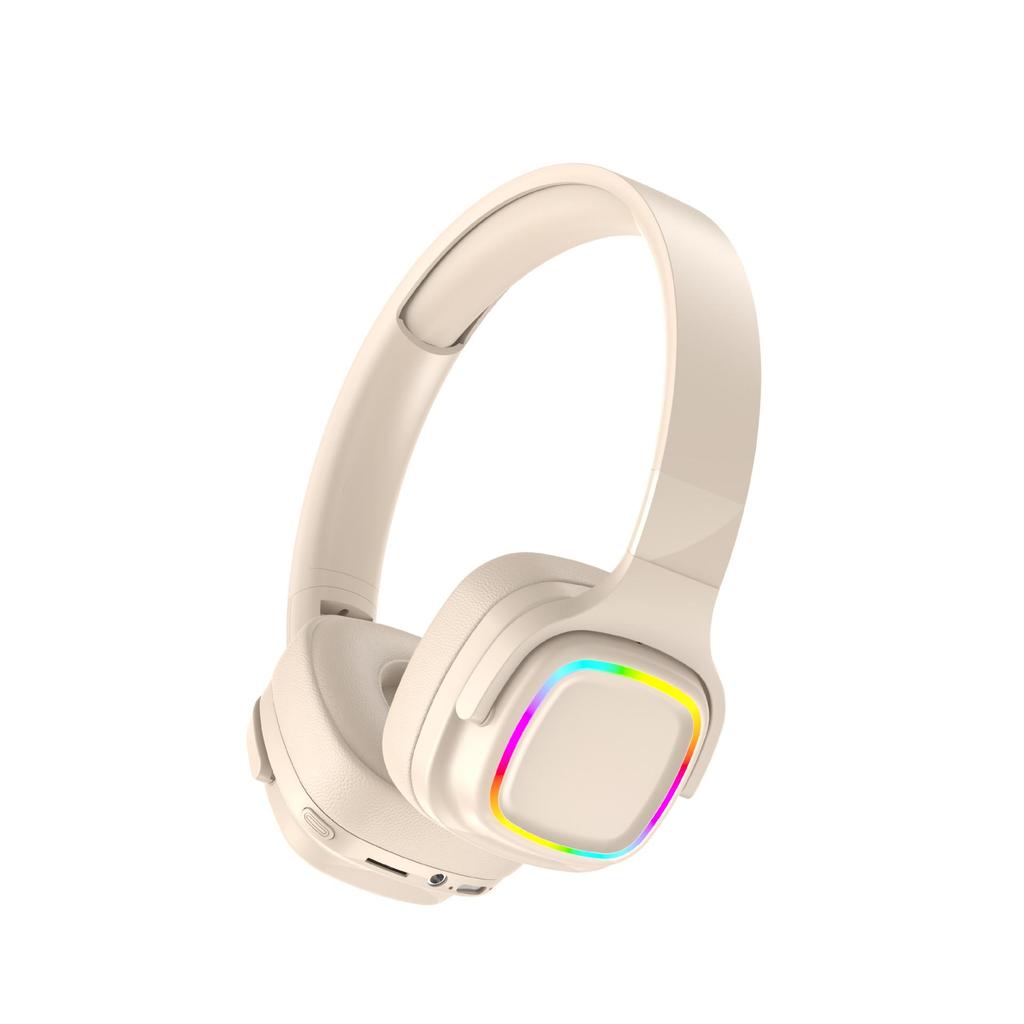 Glowing Long Battery Life Wireless Over-Ear Bluetooth Headset for Sports and Gaming