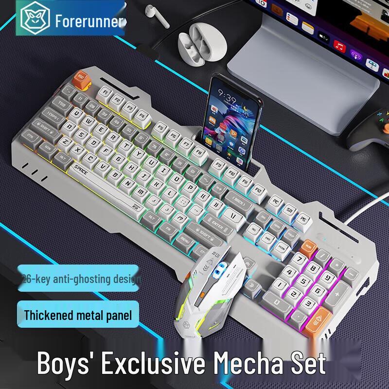 EWEADN GX90 RGB Wired Gaming Keyboard Mouse Combo