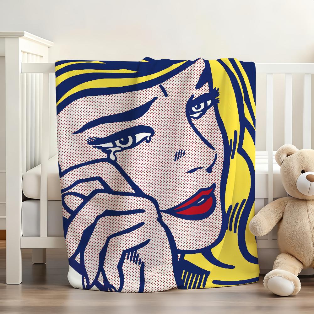 Artist R Roy L Lichtenstein Blanket Soft and Skin Friendly For Couch Bed Napping Bedspread All Seasons Comforter