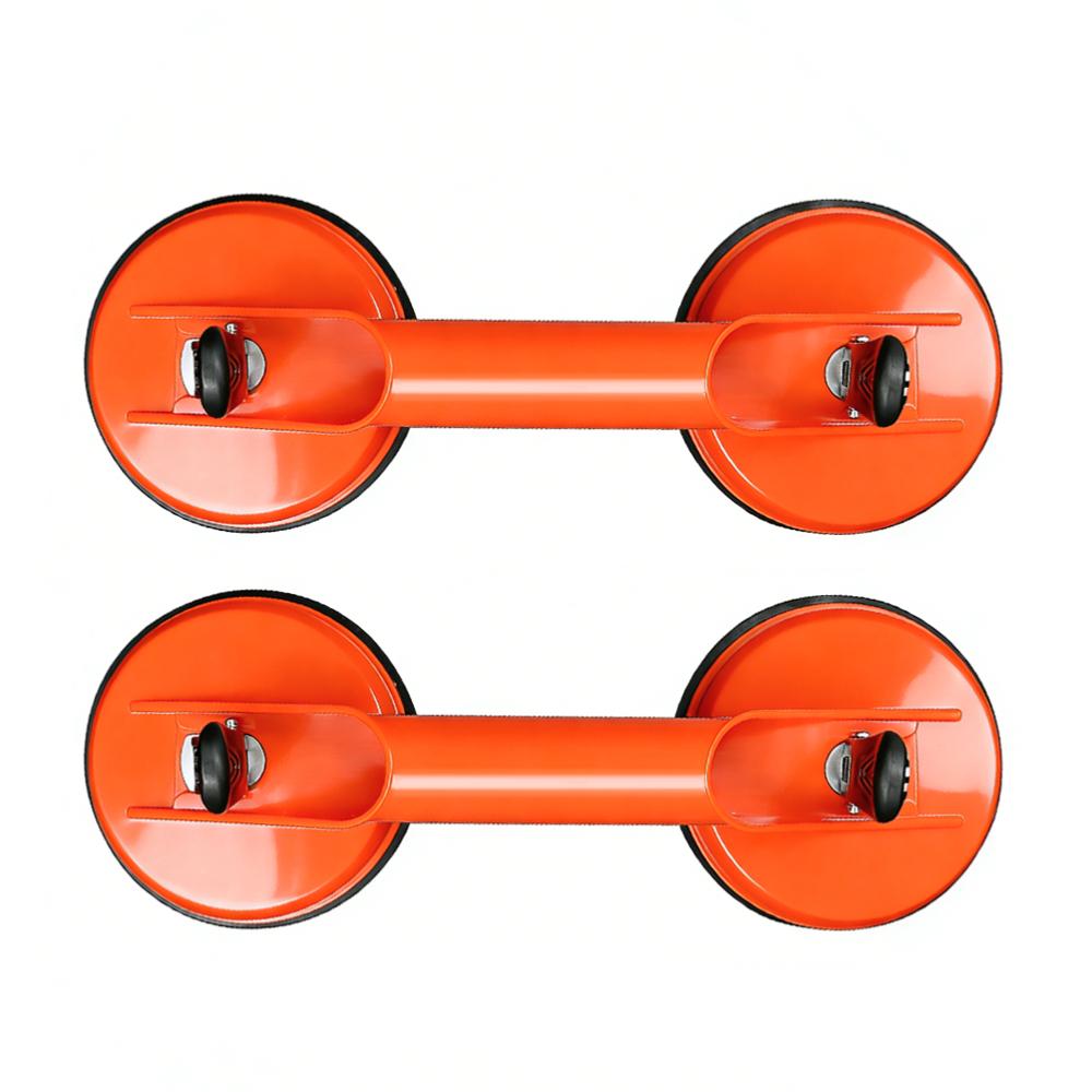 Glass Lifting Suction Cups with Heavy Duty Vacuum ABS Handle Construction - Multi Cup Lifting Tool for Floor Tile and Windshield