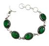Green Garnet Gemstone Silver Plated Handmade Bracelet Jewelry BR 58