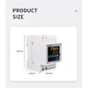 Din Rail AC Monitor 6IN1 110V 220V 380V 100A Voltage Current Power Factor Active KWH Electric Energy Frequency Meter VOLT AMP