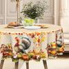 Simple Pastoral Table Cloth, Table Cloth/Coffee Table Cloth, Pumpkin Turkey Fruit Pattern, Household