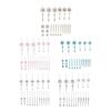 18 Pcs Crystal Christmas Ornaments for Tree Clear Acrylic Snowflake Icicle Hanging Ornaments with Drop Pendants for Winter Wonderland Chandelier