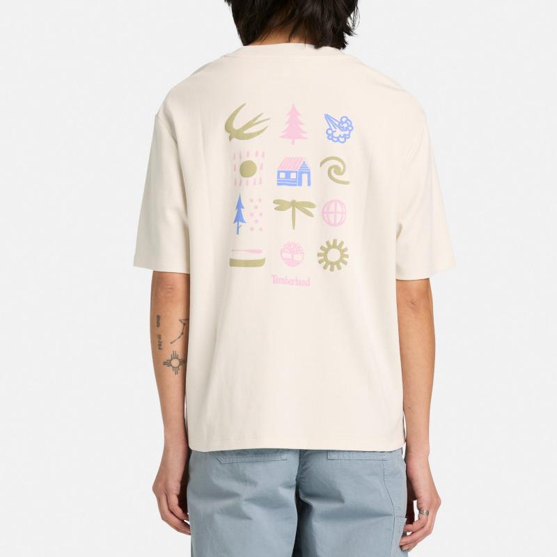 Timberland Casual Loose Breathable Short Sleeve T-Shirt Women tops A43XQ-CM9