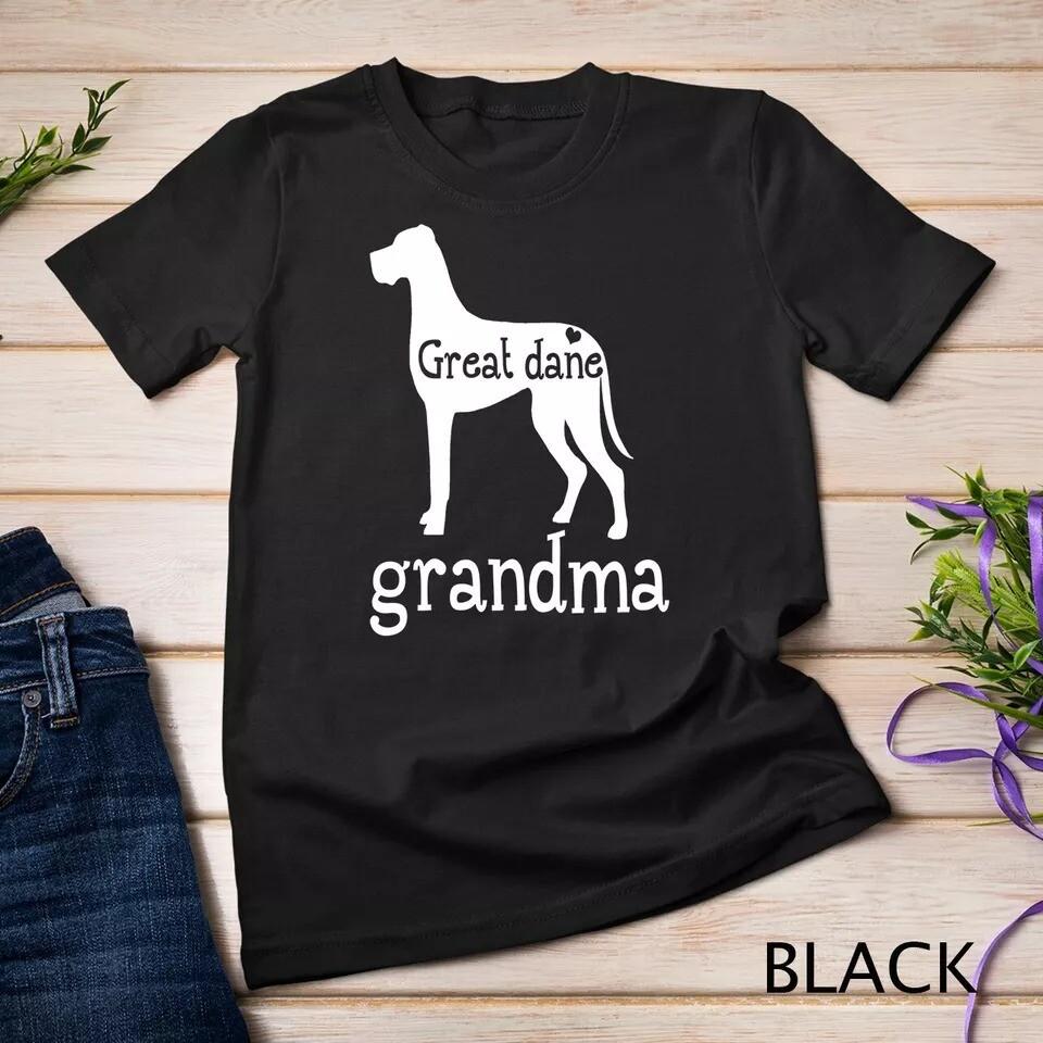 2025/Great Dane Grandma Shirt Great Dane Dog Lover Mother s Day Unisex T-shirt Unisex T-Shirt S