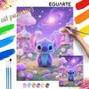 Stitch Oil Painting Hand Painting Coloring Painting Handmade Diy Home Decoration Gift