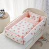 Foldable Portable Baby Crib: Anti-Pressure, Anti-Startle Pure Cotton Sleeping Bed