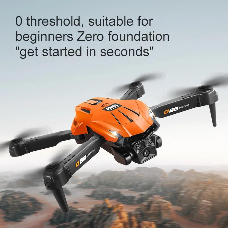 New D88 Drone HD Dual Camera Professional Aerial Photography Optical Flow Hovering Gesture Shooting Folding Quadcopter