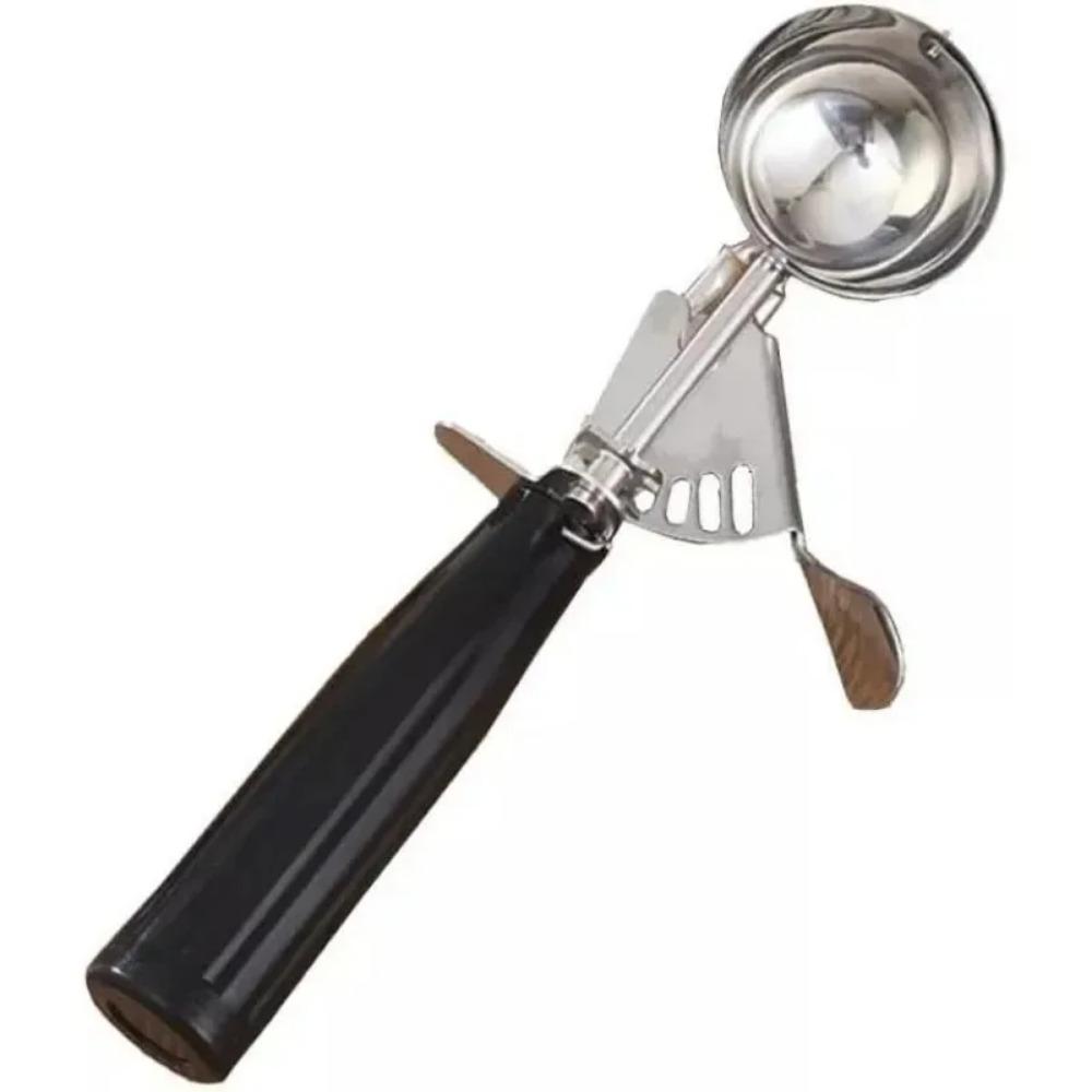 Stainless Steel Fruit Ice Cream Scoop Spoon Practical With Plastic Handle Kitchen Tool Hot Ice Cream Scoop Ice Cream Spoon