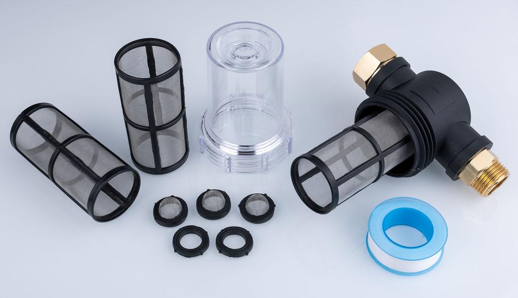 Rosfix Wasserfilter 3/4"" F - 3/4""M – Genauigkeit 40 Mikron | Maximaler Druck 10 Bar | Metall-Sieb und Einfache Reinigung