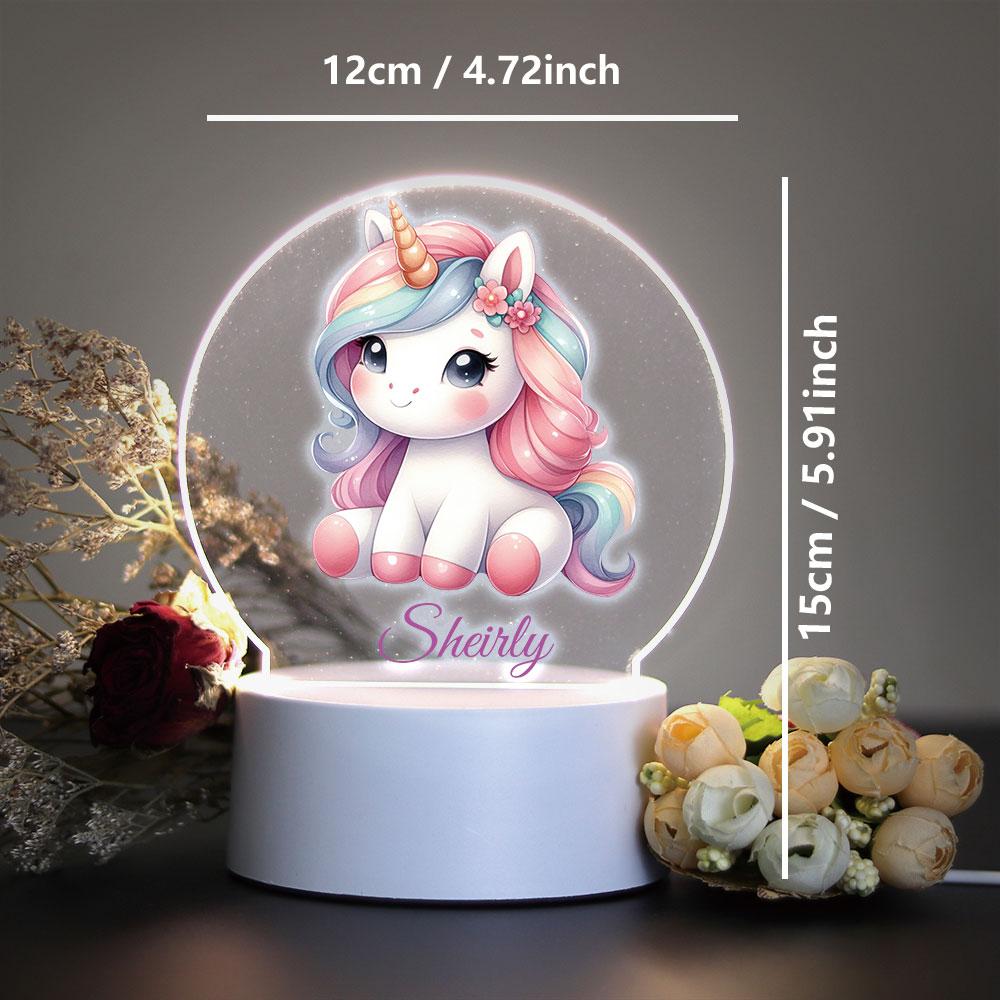 Cute Personalize Custom Unicorn Usb Atmosphere Table Lamp Usb Atmosphere Desk Lamp Usb Atmosphere Table Lamp