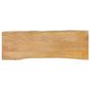 VidaXL Tabletop 110x40x2.5 Cm Live Edge Solid Mango Wood, Wooden Tabletop, Side Table Top, 370709
