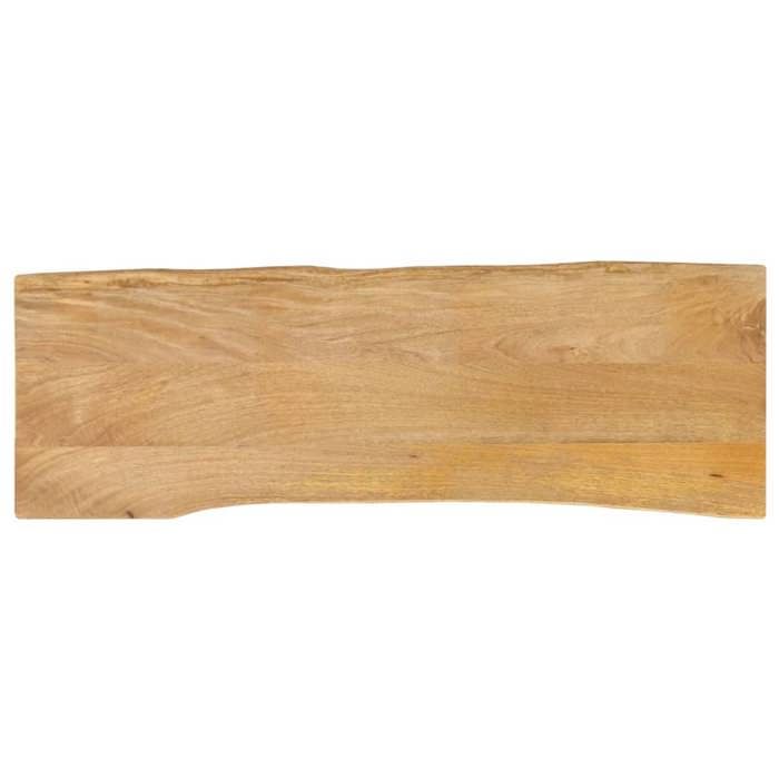 VidaXL Tabletop 110x40x2.5 Cm Live Edge Solid Mango Wood, Wooden Tabletop, Side Table Top, 370709