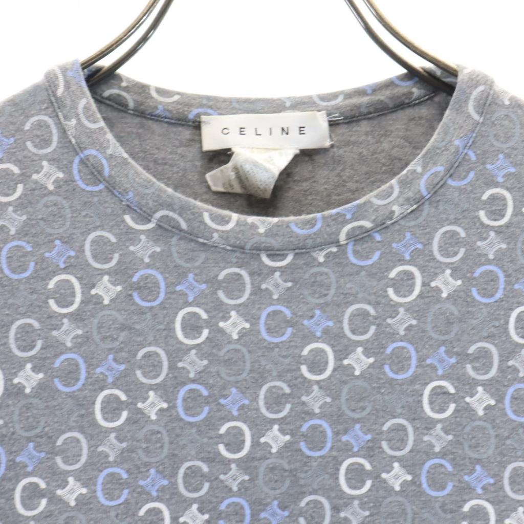 Celine Made In Italy Overall Handle Long Sleeve Shirt L Gray Ron T Women Used